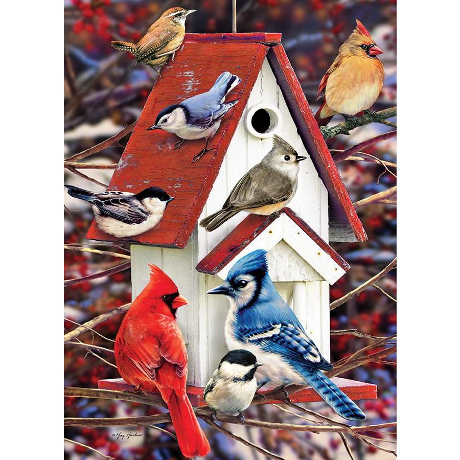 Winter birdhouse - 1000 pieces-1