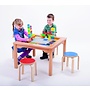 Tafel voor duplo met 4 stoelen