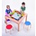 Tafel voor duplo met 4 stoelen