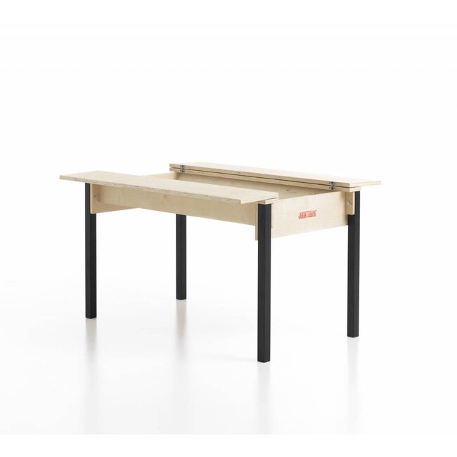 JunkTrunk houten tafel voor Lego met 2 zitbanken voor 4 kinderen
