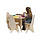 Tafel voor lego met 4 stoelen