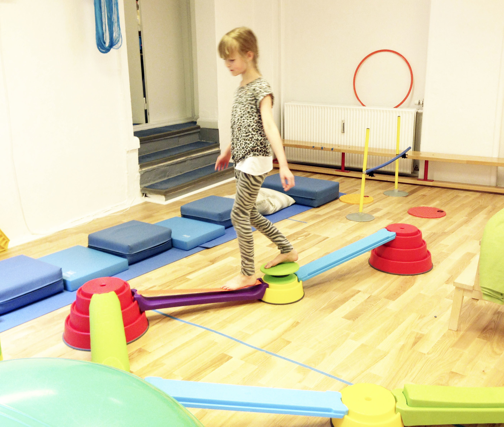 Balanceren gymles - leuke balans spellen voor de gym