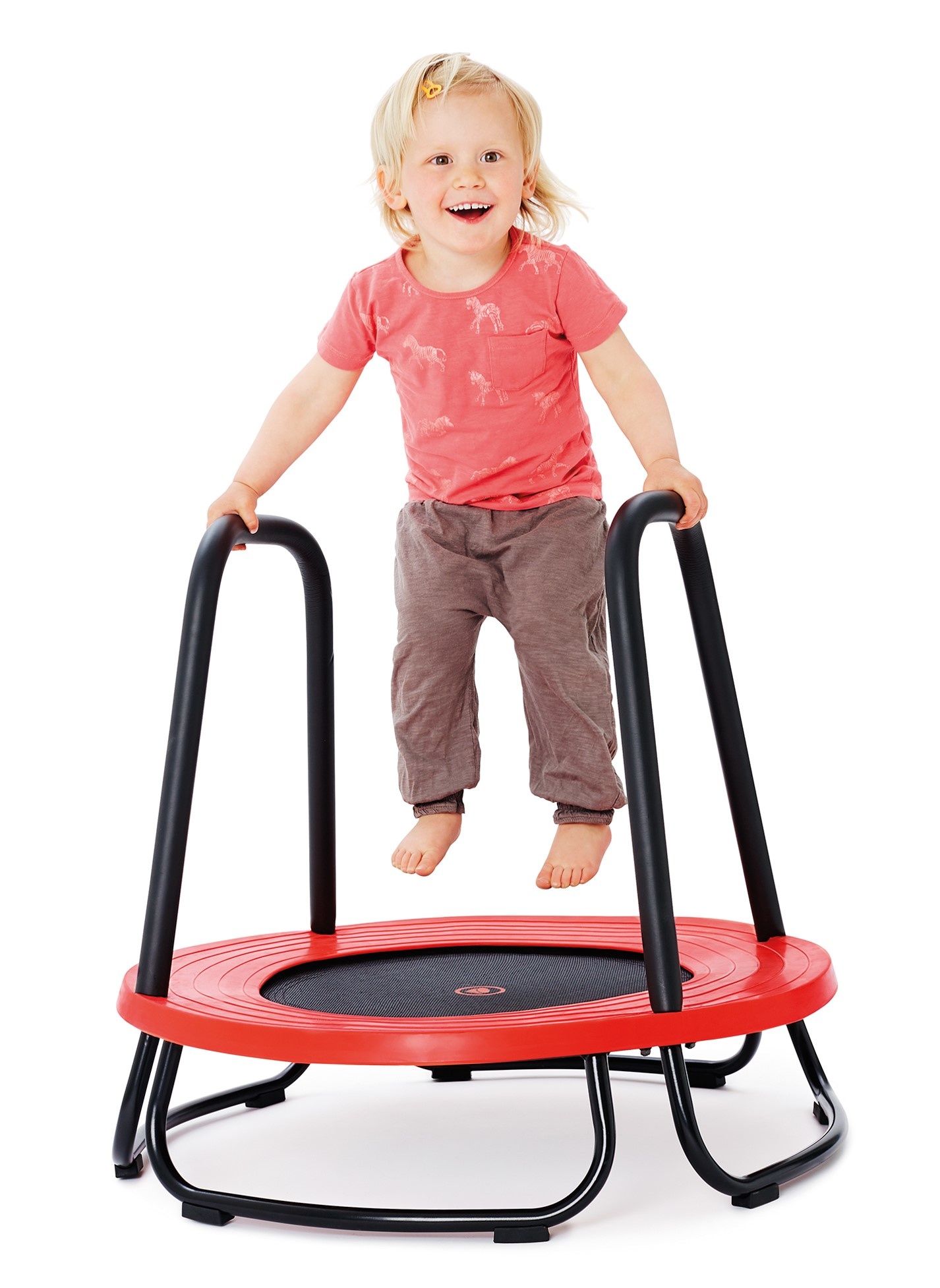 Martelaar Goed doen Aanhoudend Gonge kindertrampoline met beugels - Mini trampoline voor peuters -