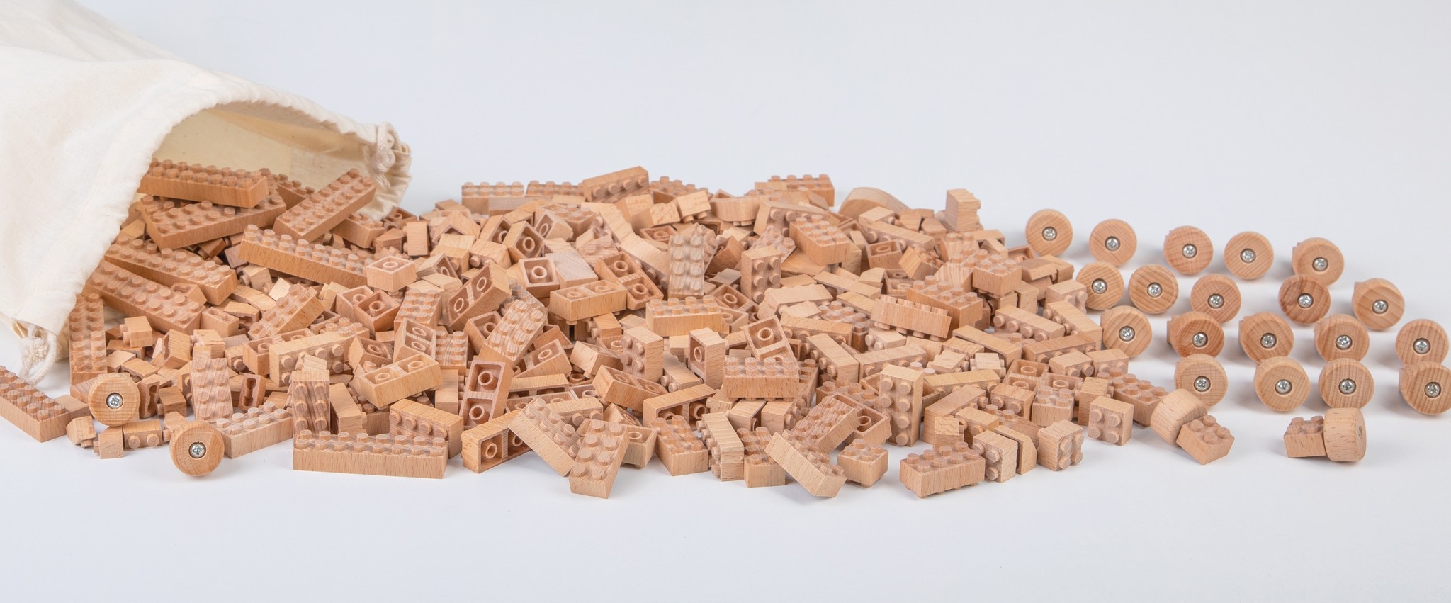 regen waarom Makkelijk te begrijpen Houten steentjes verbouwbaar met lego - 300 stuks met opbergzak -