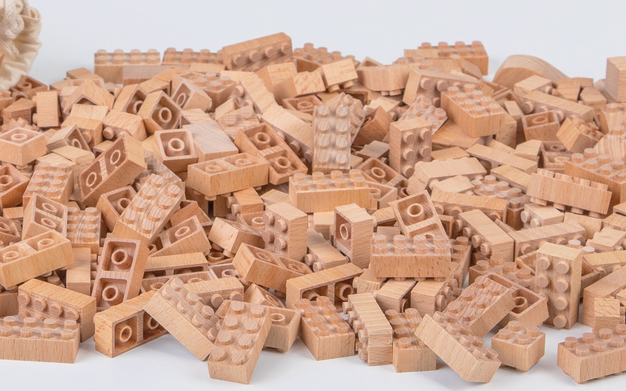 Aan Christus scheepsbouw Houten steentjes verbouwbaar met lego - 300 stuks met opbergzak -