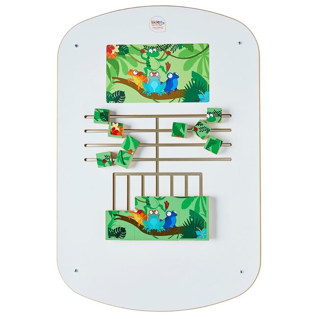 Kidea Wandpuzzel motoriek - Jungle Dieren