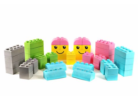 MINENICE Schuimbouwstenen voor kinderen, grote schuimbouwstenen, indoor klimblokken, kinderklimrekken (JM-5 stuks