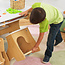 KidKraft tekentafel en bouwtafel voor Lego met 4 inklapbare stoeltjes