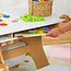 KidKraft tekentafel en bouwtafel voor Lego met 4 inklapbare stoeltjes