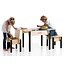 JunkTrunk Kindertafel met opbergruimte voor Lego (licht kleurverschil)