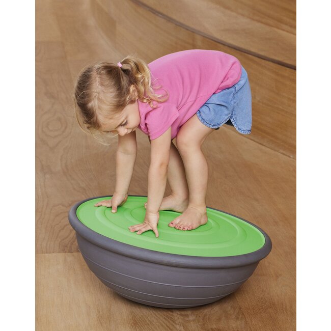 Gonge Halve Balansbal oranje of Giant Airboard groen