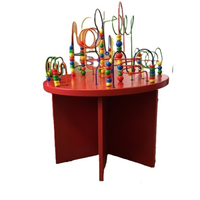 Joy-Toy Ronde Kralentafel  rood
