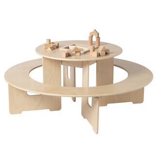 Van Dijk Toys Ronde speeltafel met bank
