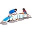Gonge Mega Parcours set 31-delig met hangbrug, glijbaan en foam rollers