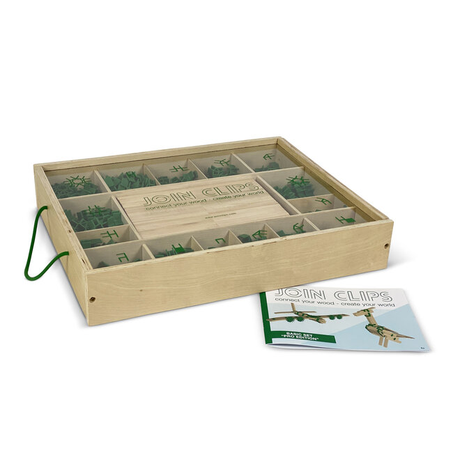 JOIN CLIPS Basisset Pro 480 stuks in houten opbergkist