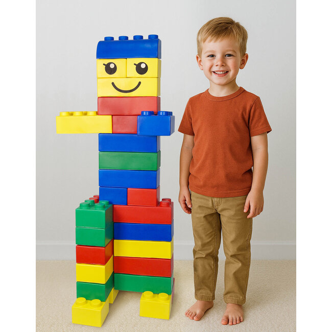 Type Lego Soft grote bouwblokken XXL - 84 stuks