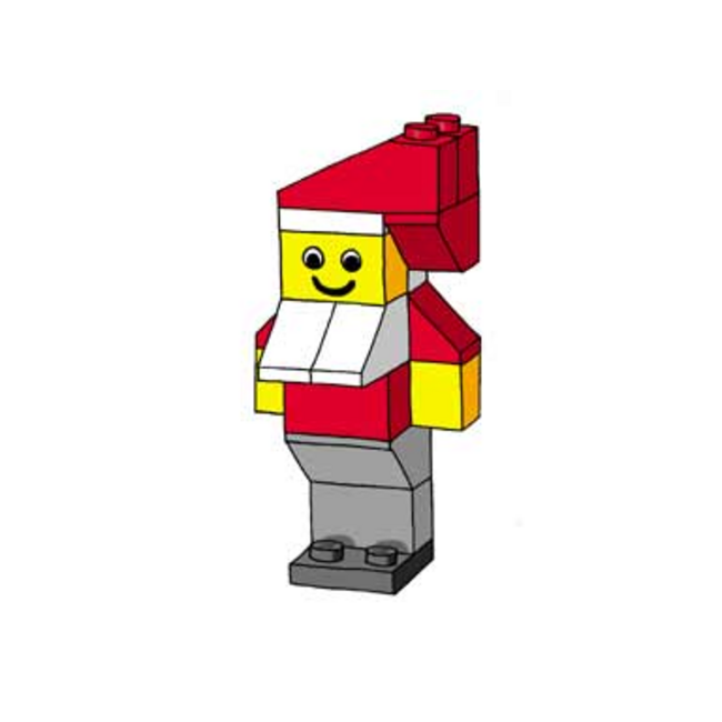 LEGO Kerstman - 10 stuks voordeelpak Santa Claus minifiguren