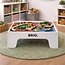Brio treintafel inclusief treinenset, speelplaat en wit onderstel