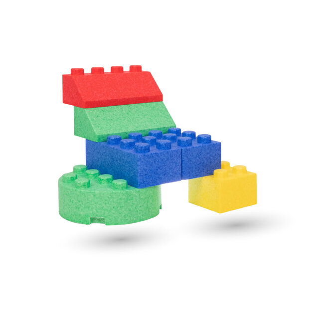 MODO  grote foamschuim speelblokken - 8 stuks ronde stenen