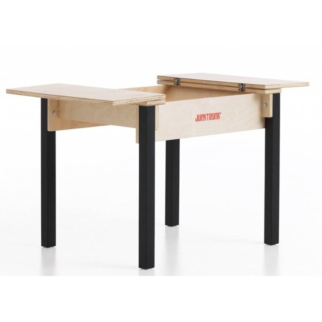 JunkTrunk Kindertafel met Opbergruimte en 2 Stoeltjes