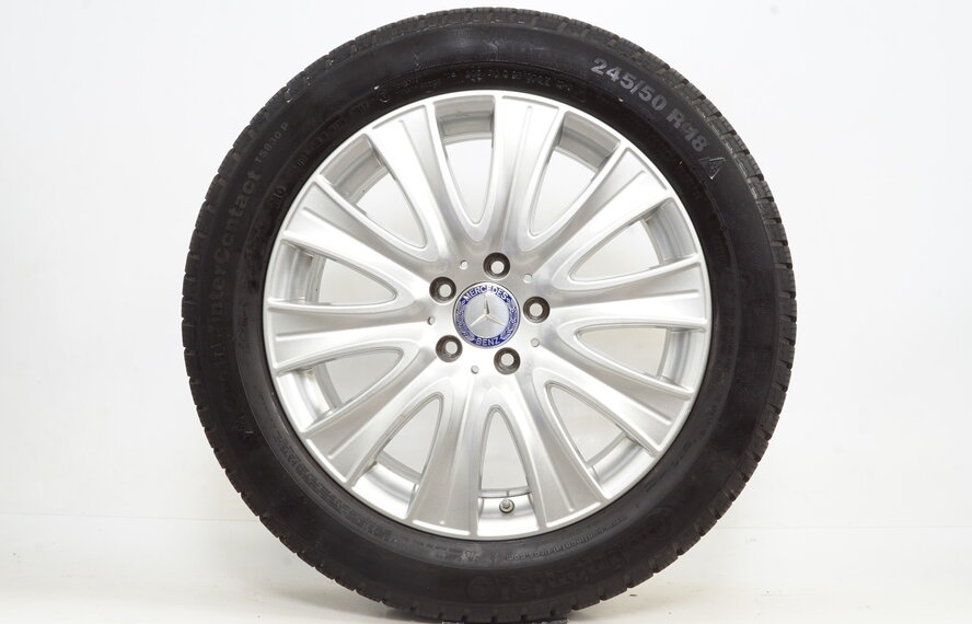 Mercedes Mercedes S Klasse W222 18 inch velgen +  Winterbanden Continental 7MM Origineel