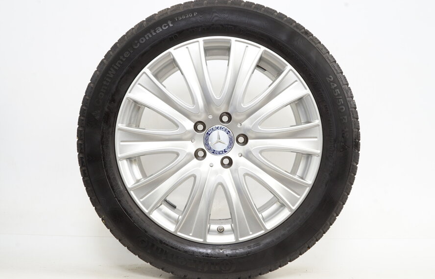 Mercedes Mercedes S Klasse W222 18 inch velgen +  Winterbanden Continental 7MM Origineel