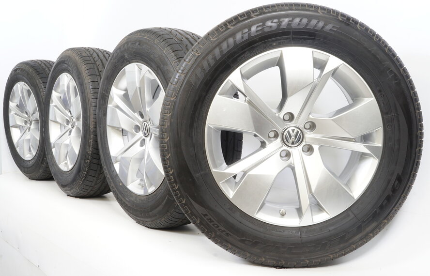 Volkswagen VW Touareg 3 18 inch Cordova velgen + Zomerbanden Bridgestone Origineel