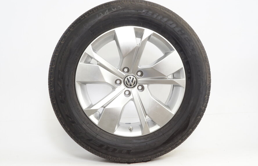 Volkswagen VW Touareg 3 18 inch Cordova velgen + Zomerbanden Bridgestone Origineel
