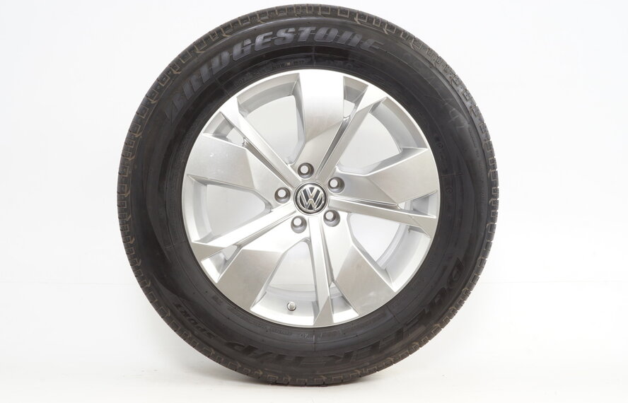 Volkswagen VW Touareg 3 18 inch Cordova velgen + Zomerbanden Bridgestone Origineel
