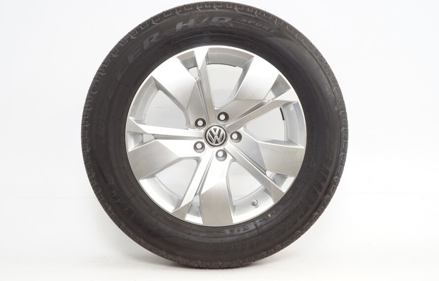 Volkswagen VW Touareg 3 18 inch Cordova velgen + Zomerbanden Bridgestone Origineel