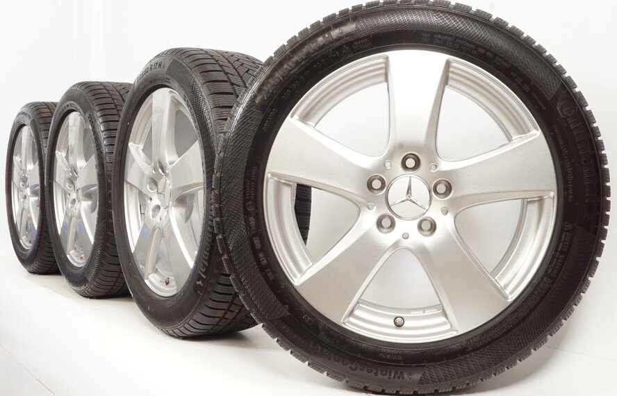 Mercedes Mercedes C Klasse W205 17 inch velgen + Winterbanden Continental Origineel