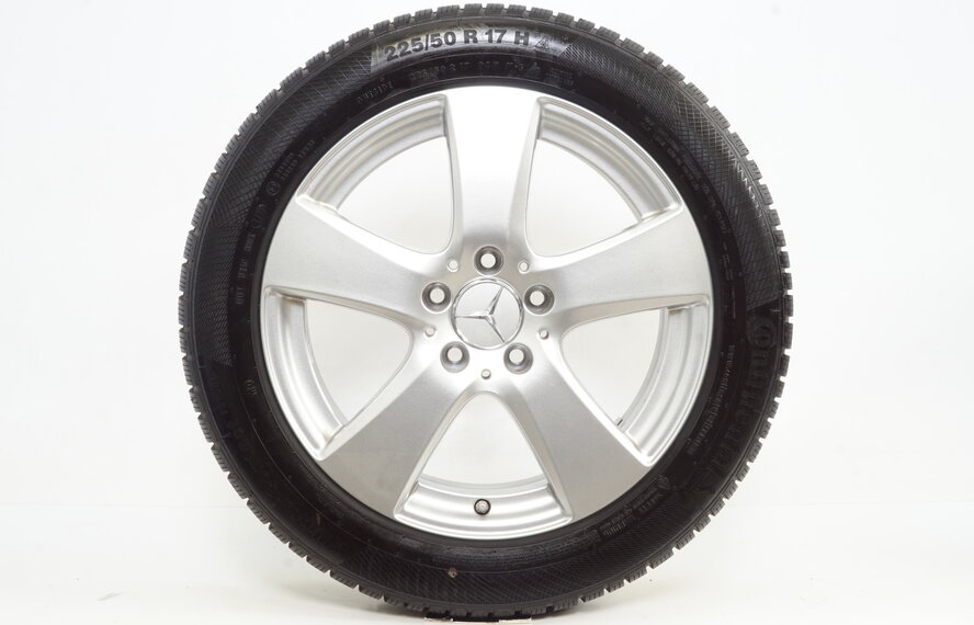 Mercedes Mercedes C Klasse W205 17 inch velgen + Winterbanden Continental Origineel