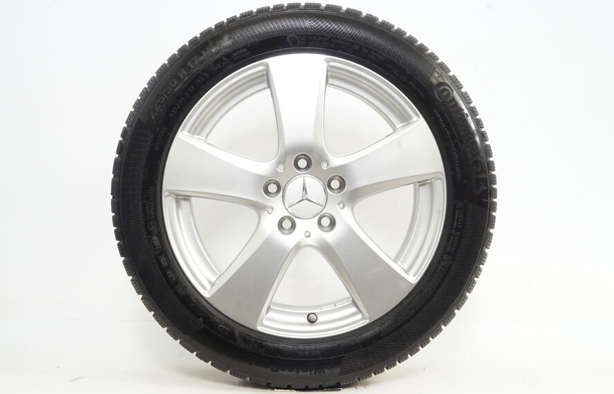 Mercedes Mercedes C Klasse W205 17 inch velgen + Winterbanden Continental Origineel
