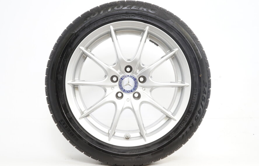 Mercedes Mercedes Klasse CLS W218 17 inch velgen + Winterbanden Pirelli Origineel