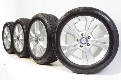 Mercedes Mercedes C Klasse W205 17 inch velgen + Winterbanden Bridgestone runflat Origineel