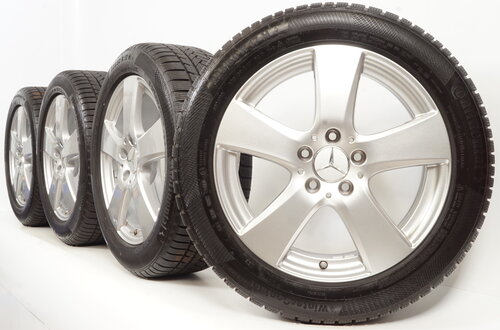 Mercedes Mercedes C Klasse W205 17 inch velgen + Winterbanden Continental Origineel