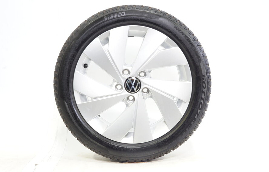 Volkswagen VW Golf 8 5H 17 inch velgen Belmont + Winterbanden Pirelli Origineel