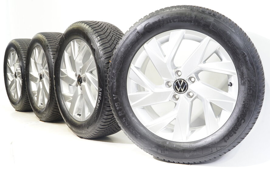 Volkswagen VW Tiguan 5N 18 inch Frankfurt velgen + All-Seasonbanden Continental Origineel