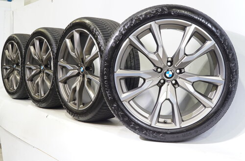 BMW BMW X7 G07 22 inch velgen M755 + Zomerbanden Continental Runflat Origineel BMW BMW X7 G07 22 inch velgen M755 + Zomerbanden Continental Runflat Origineel