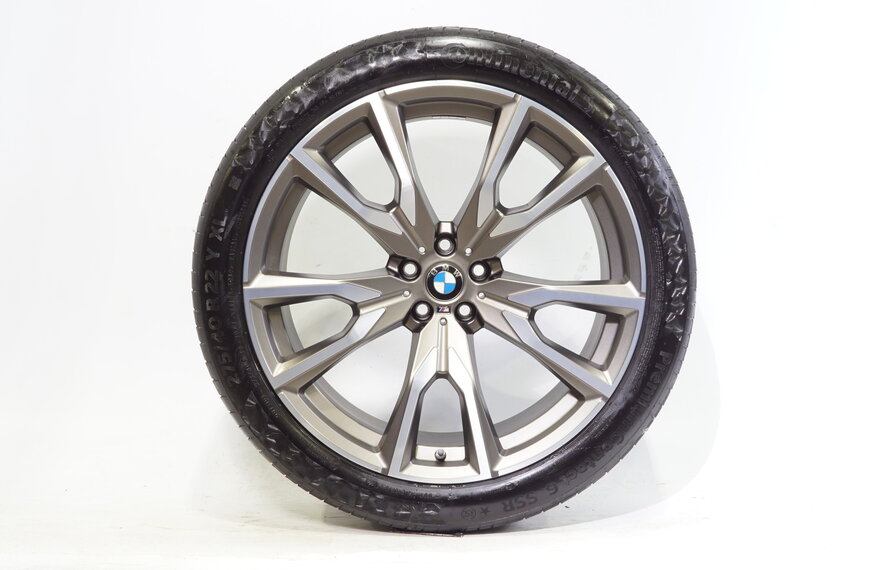 BMW BMW X7 G07 22 inch velgen M755 + Zomerbanden Continental Runflat Origineel