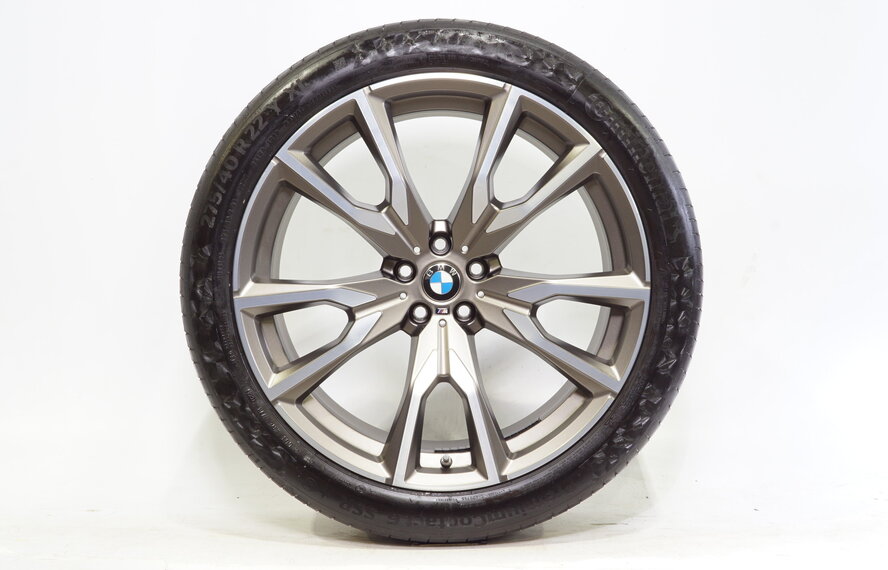 BMW BMW X7 G07 22 inch velgen M755 + Zomerbanden Continental Runflat Origineel