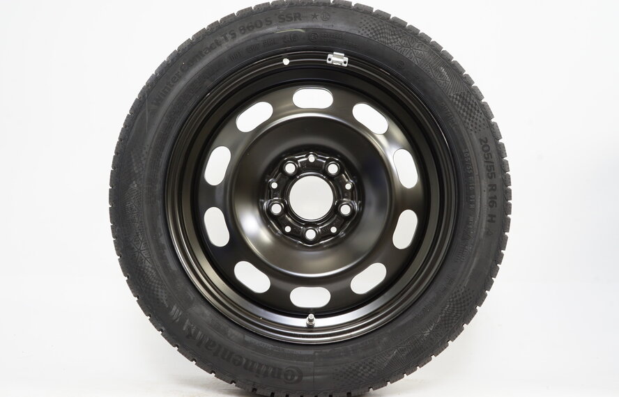 BMW BMW 1 Serie F40 F41 2 serie Gran Coupe 16 inch Stalen Velgen NIEUW + Winterbanden Continental NIEUW Runflat Origineel