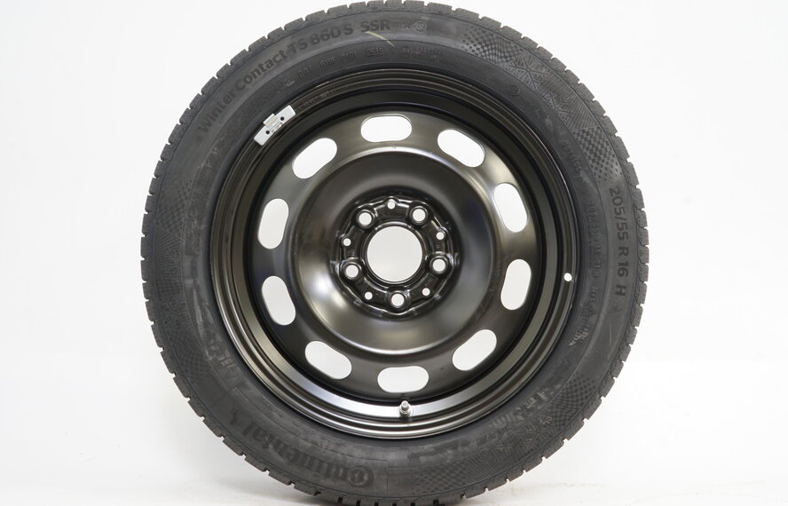 BMW BMW 1 Serie F40 F41 2 serie Gran Coupe 16 inch Stalen Velgen NIEUW + Winterbanden Continental NIEUW Runflat Origineel