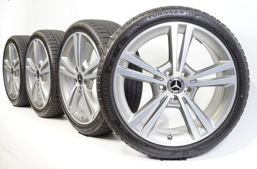 Mercedes Mercedes A B CLA Klasse W177 19 inch velgen + zomerbanden Bridgestone Origineel