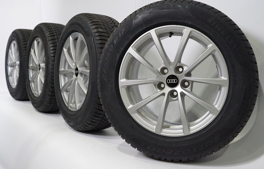 Audi Audi A6 S6 4K 17 inch velgen + Winterbanden Pirelli NIEUW Origineel