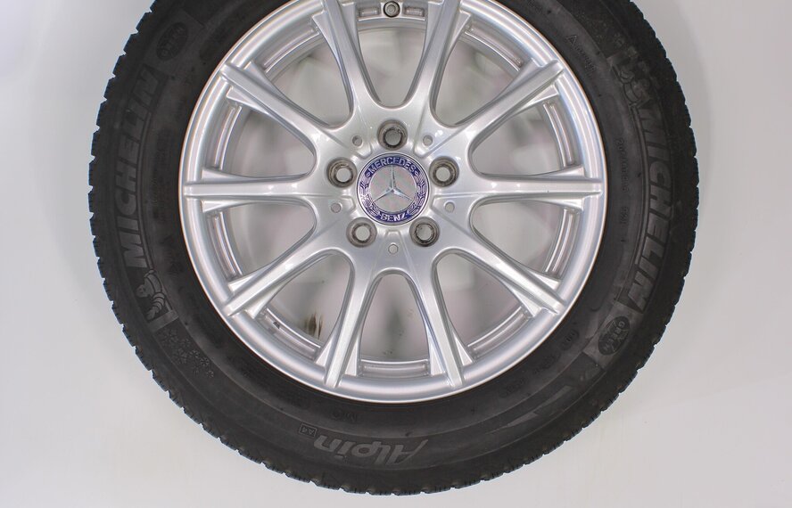 Mercedes Mercedes C Klasse W205 16 inch velgen + Winterbanden Michelin Origineel