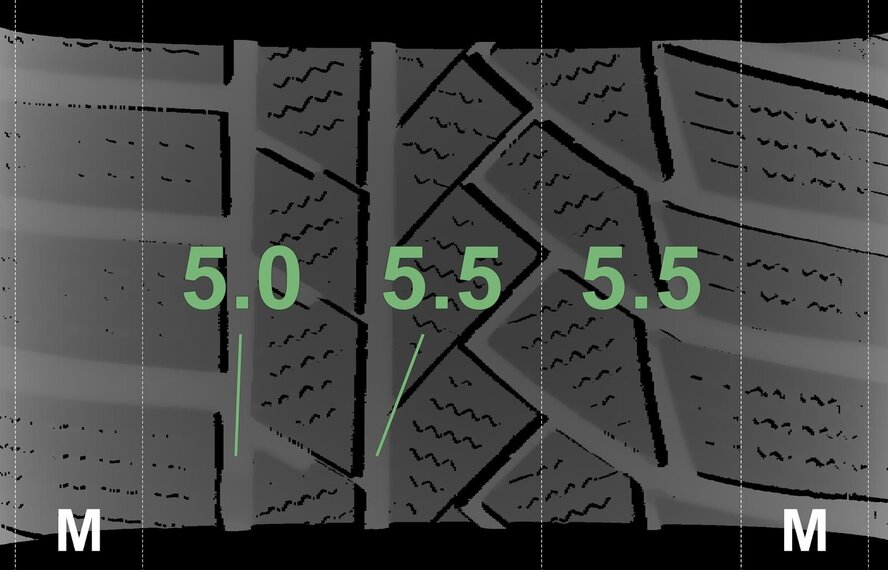 Volkswagen Volkswagen Tiguan II 17 inch velgen Continental Winterbanden Origineel