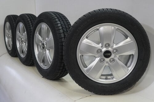 Mini Mini Cooper / S / One / Cabrio F55 F56 F57 492 15 inch velgen Continental Winterbanden Nieuw Origineel