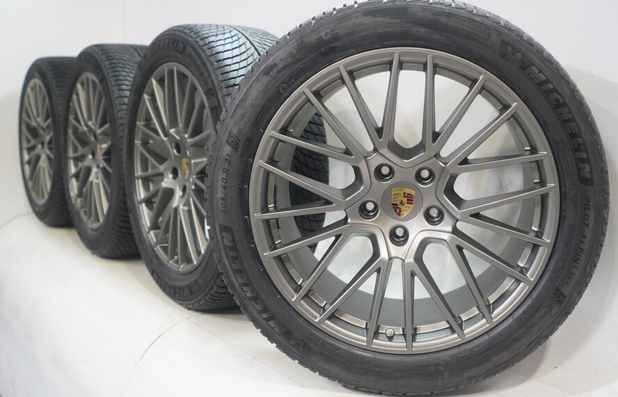 Porsche Porsche Cayenne E3 21 inch velgen Michelin Winterbanden Nieuw Origineel