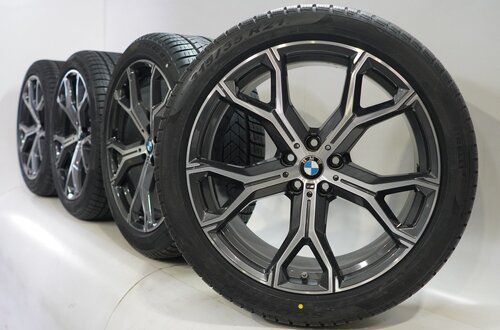 BMW BMW X5 G05 X6 G06 741M 21 inch velgen Pirelli Runflat Winterbanden Nieuw Origineel